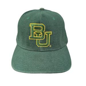 VTG Baylor Bears Fitted Hat 7 1/4 Green Hat Made In USA Regal Headwear